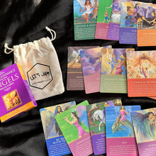 Load image into Gallery viewer, «Daily Guidance from Your Angels» Oracle Deck + Bag + Smudging Stick