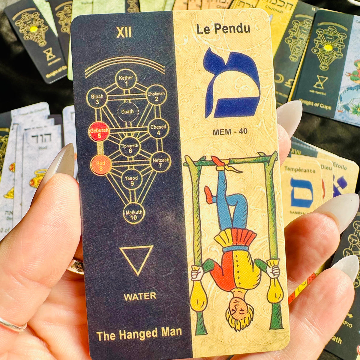 Deck shown with the drawstring bag and smudging stick included - Let's Jam, Camden Town London