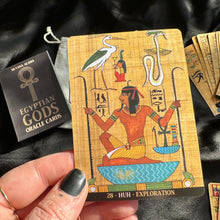 Load image into Gallery viewer, «Egyptian Gods» Oracle Deck + Bag + Smudging Stick