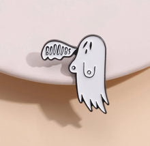 Load image into Gallery viewer, Pins / Badge - BOOOBS Ghost