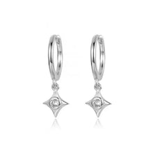 Load image into Gallery viewer, Pair of star charm earrings shown against a plain white background - Let's Jam, Camden Market London