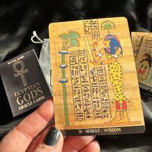 Load image into Gallery viewer, «Egyptian Gods» Oracle Deck + Bag + Smudging Stick