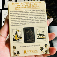 Load image into Gallery viewer, A single Voice of the Souls oracle card held in the hand - Let's Jam, Camden Market London