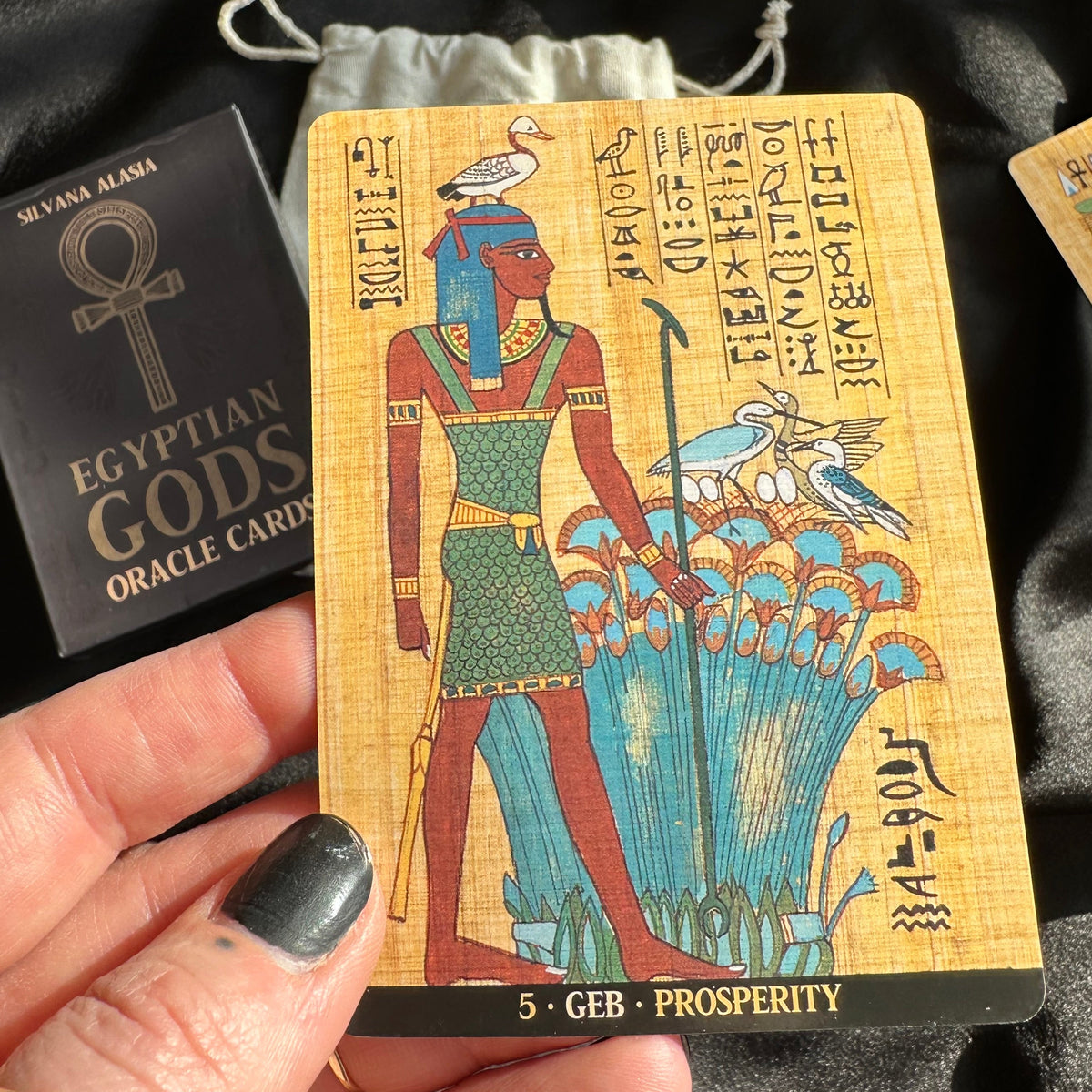 «Egyptian Gods» Oracle Deck + Bag + Smudging Stick