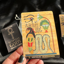 Load image into Gallery viewer, «Egyptian Gods» Oracle Deck + Bag + Smudging Stick