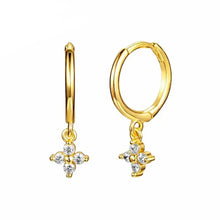 Load image into Gallery viewer, Flower charm drop earrings shown against a plain background - Let's Jam, Camden Market London
