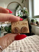 Load image into Gallery viewer, Wooden Stud Earrings - Leaf