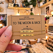 Load image into Gallery viewer, To The Moon & Back • Set of 2 Matching Bracelets