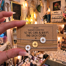 Load image into Gallery viewer, So We Can Always Find Each Other ❥ Set of 3 Compass Bracelets