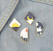 Load image into Gallery viewer, Pins / Badges - Night & Day Pair