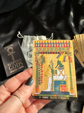 Load image into Gallery viewer, «Egyptian Gods» Oracle Deck + Bag + Smudging Stick