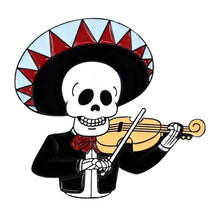 Load image into Gallery viewer, Pins / Badge - « El Dia Del Muerto Music Band »