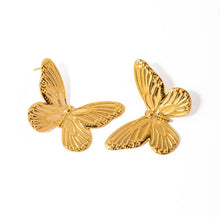 Load image into Gallery viewer, Butterfly • Stainless Steel Earrings