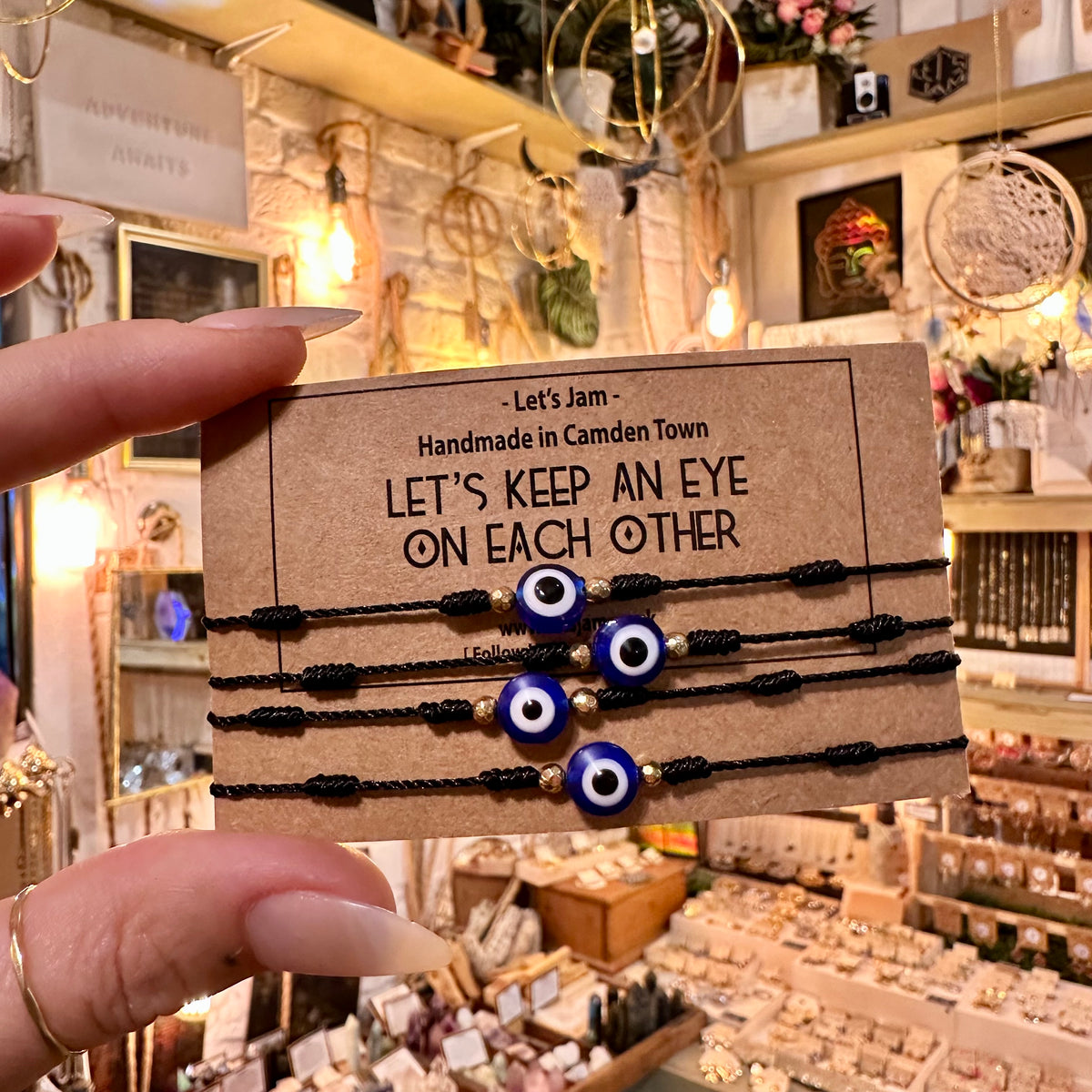 Let’s Keep An Eye On Each Other ❥ Matching Bracelets