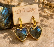 Load image into Gallery viewer, Crystal Hearts • Crystal Earrings