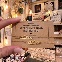 Load image into Gallery viewer, Ain't No Mountain High Enough matching bracelets with mountain charms - Let's Jam, Camden Market London