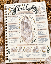 Load image into Gallery viewer, Clear quartz crystal meaning infographic, the master crystal of clarity, balance & higher vibrations - Let's Jam, Camden Town London