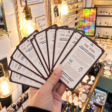 Load image into Gallery viewer, Fan of Tarotorial training cards with their meanings printed on them - Let's Jam, Camden Town London