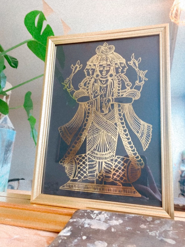 Detail of Shiva's raised arms and hand gestures - Let's Jam, Camden Market