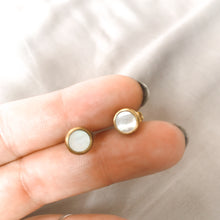 Load image into Gallery viewer, Stud Earrings - Mother of Pearl