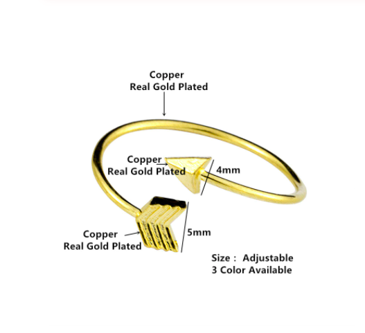 Feather and arrow ring, a minimal everyday ring by Let's Jam - Camden Market, London