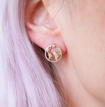 Load image into Gallery viewer, Stud Earrings • Minimal • Tiny World