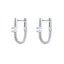 Load image into Gallery viewer, 925 Sterling Silver Earrings • U Shape
