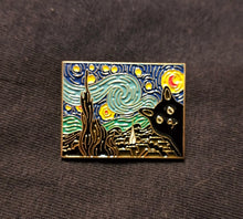 Load image into Gallery viewer, Pins / Badge - Famous Art Picture Frames with Cats
