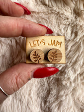 Load image into Gallery viewer, Wooden Stud Earrings - Leaf
