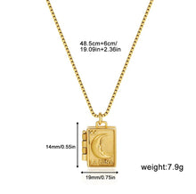 Load image into Gallery viewer, Moon &amp; Heart Locket Necklaces
