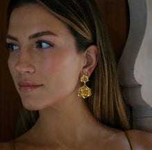 Load image into Gallery viewer, Drop Flora • Stainless Steel Earrings
