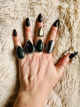 Load image into Gallery viewer, Handmade &amp; Sterling Silver Rings Collection - Silver Sheen Black Obsidian
