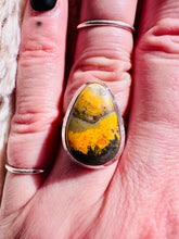 Load image into Gallery viewer, Handmade &amp; Sterling Silver Rings Collection - Bumblebee Jasper

