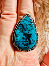 Load image into Gallery viewer, Handmade &amp; Sterling Silver Rings Collection - Chrysocolla

