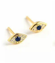 Load image into Gallery viewer, 925 Sterling Silver Earrings • Eye Stud
