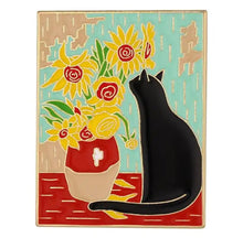 Load image into Gallery viewer, Pins / Badge - Famous Art Picture Frames with Cats
