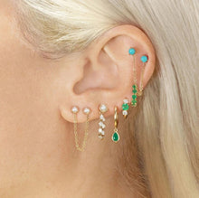 Load image into Gallery viewer, 925 Sterling Silver Earrings • Double Studs with Pearls
