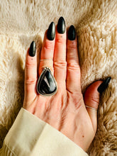 Load image into Gallery viewer, Handmade &amp; Sterling Silver Rings Collection - Silver Sheen Black Obsidian
