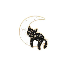 Load image into Gallery viewer, Pins / Badge - Moons &amp; Cats Collection
