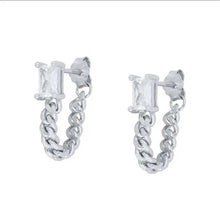 Load image into Gallery viewer, 925 Sterling Silver Earrings • Chunky Chain Stud
