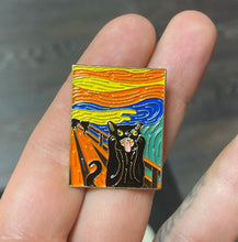 Load image into Gallery viewer, Pins / Badge - Famous Art Picture Frames with Cats
