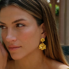 Load image into Gallery viewer, Drop Flora • Stainless Steel Earrings
