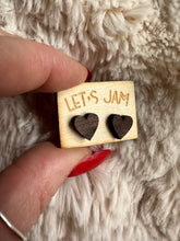 Load image into Gallery viewer, Wooden Stud Earrings - Wooden Heart
