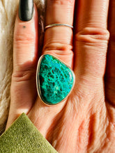 Load image into Gallery viewer, Handmade &amp; Sterling Silver Rings Collection - Green Chrysocolla
