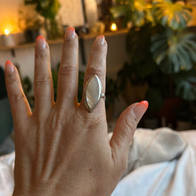 Load image into Gallery viewer, Ring • Eye Shape • 925 Sterling Silver with Mother of Pearl
