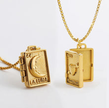 Load image into Gallery viewer, Moon &amp; Heart Locket Necklaces
