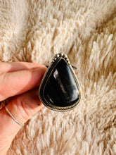 Load image into Gallery viewer, Handmade &amp; Sterling Silver Rings Collection - Silver Sheen Black Obsidian
