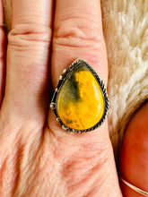 Load image into Gallery viewer, Handmade &amp; Sterling Silver Rings Collection - Bumblebee Jasper
