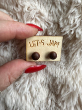 Load image into Gallery viewer, Wooden Stud Earrings - Wooden Balls
