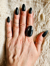 Load image into Gallery viewer, Handmade &amp; Sterling Silver Rings Collection - Silver Sheen Black Obsidian
